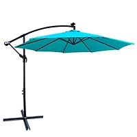 Streamdale Solar Led Patio Umbrella, Waterproof, 8 Ribs