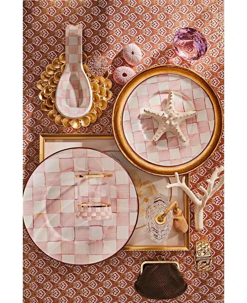 Mackenzie-Childs Rosy Check Spoon Rest