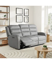 Relax A Lounger 77.2"W Polyester Akron Power Reclining Sofa