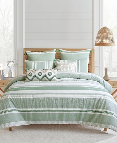 Levtex Pickford Dotted Stripe 3-Pc. Duvet Cover Set, Full/Queen
