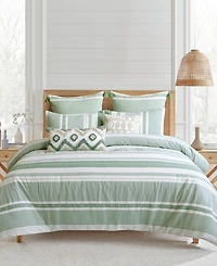 Levtex Pickford Dotted Stripe 3-Pc. Duvet Cover Set, Full/Queen