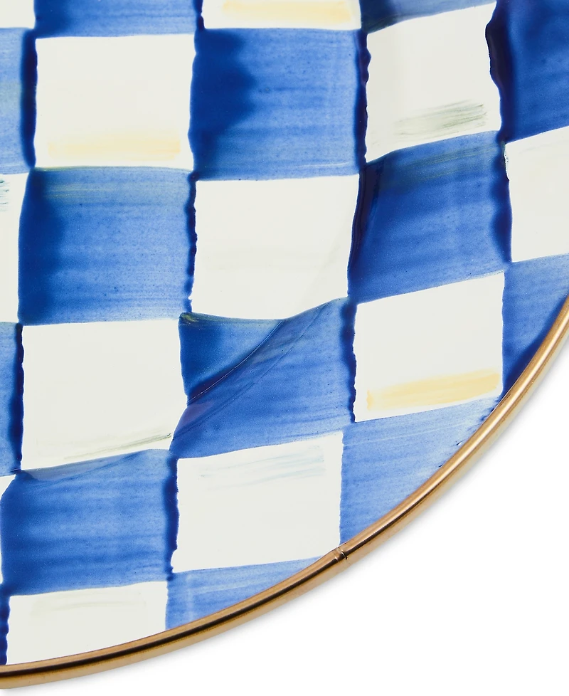 Mackenzie-Childs Royal Check Dinner Plate