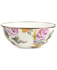 Mackenzie-Childs White Flower Market Medium Everyday Bowl, 80-oz.