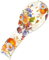 Mackenzie-Childs White Flower Market Spoon Rest