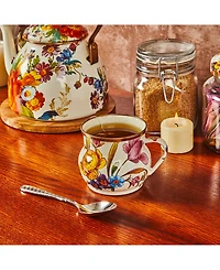 Mackenzie-Childs White Flower Market Mug