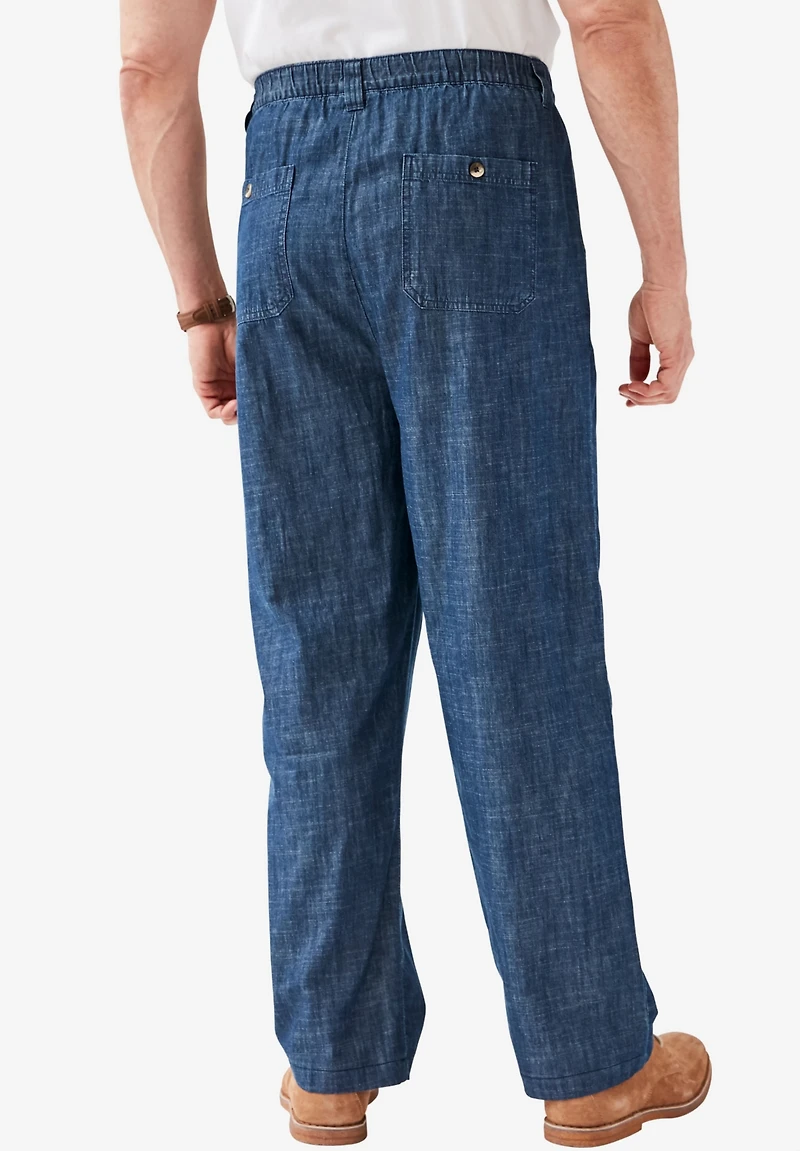 KingSize Big & Tall Knockarounds Full-Elastic Waist Pants