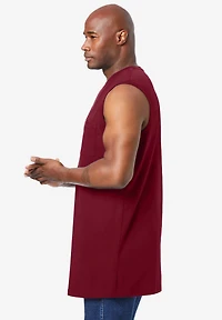 KingSize Big & Tall Shrink-Less Longer-Length Lightweight Muscle Pocket Tee