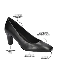 Easy Street Women's Poet Square Toe Pumps
