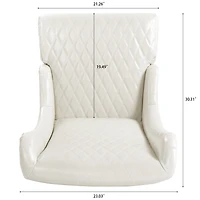 Streamdale 23" Wide Wing Back Chair, Side Chair For Living Room