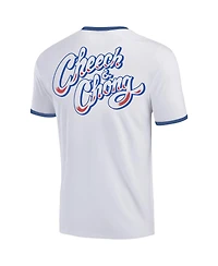 Ripple Junction Men's White Cheech Chong Los Angeles Baseball Ringer T-Shirt
