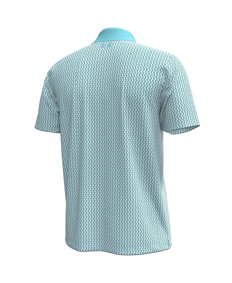 Under Armour Men's Blue Arnold Palmer Invitational Playoff 3.0 Crane Print Polo