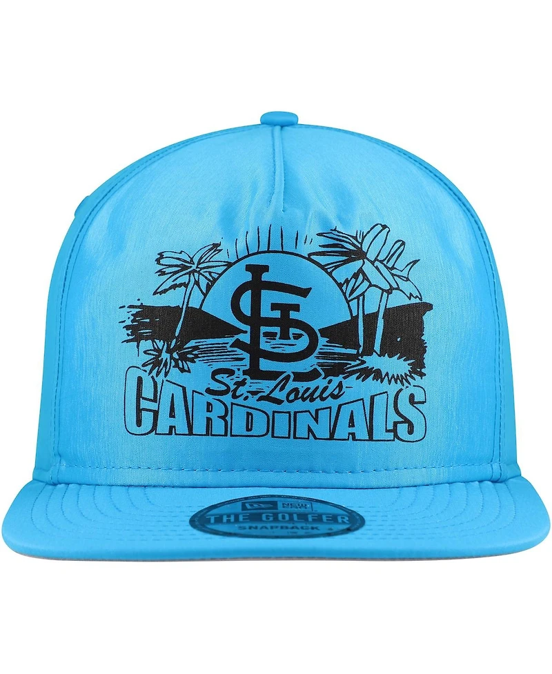 New Era Men's Blue St. Louis Cardinals Neon Golfer Snapback Hat