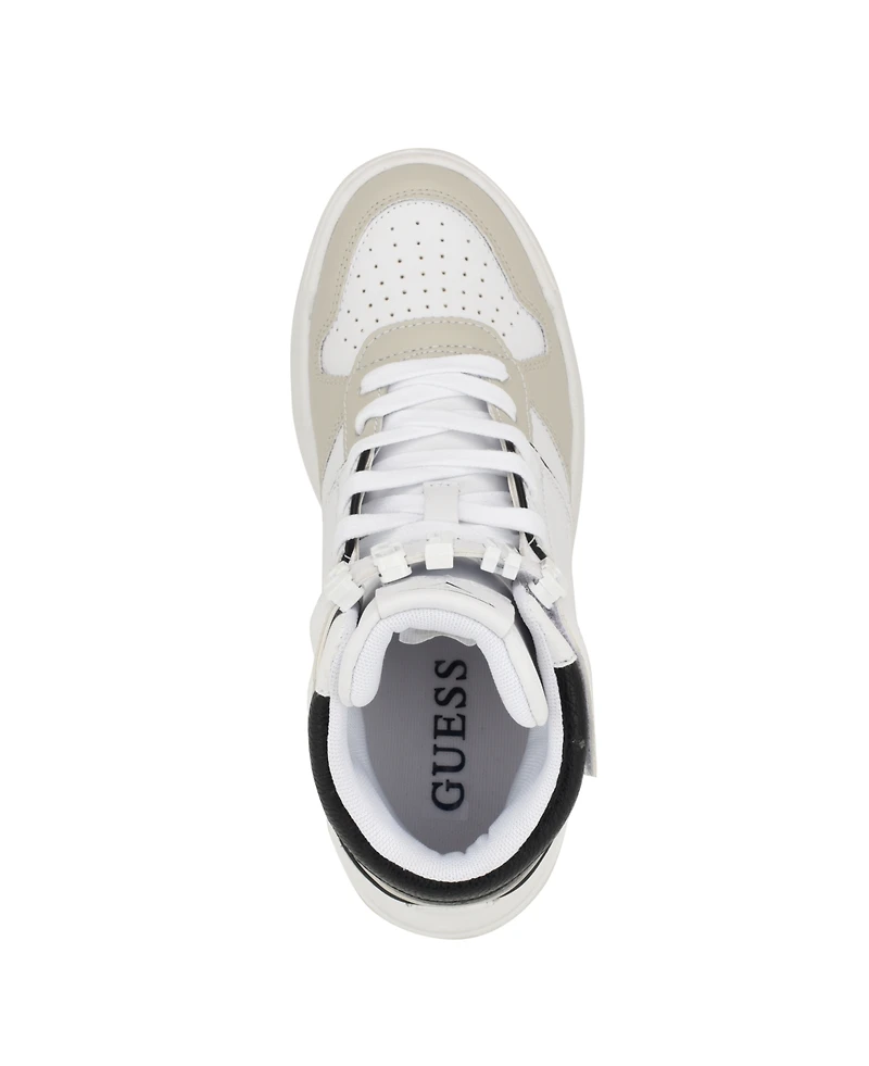 Guess Women's Corten Casual High Top Logo Lace Up Sneakers