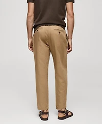 Mango Men's Slim-Fit Drawstring Detail Pants