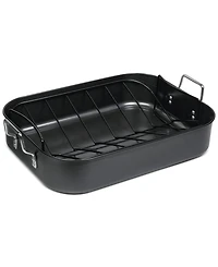 Sedona Kitchen Carbon Steel Nonstick 21" Extra-Large Roaster with Rack