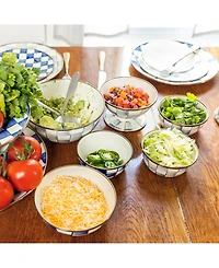 Mackenzie-Childs Sterling Check Medium Everyday Bowl, 80-oz.