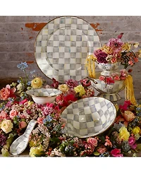 Mackenzie-Childs Sterling Check Large Colander
