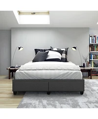 Boyd Sleep Modena Upholstered Platform Bed Frame with Storage Drawers