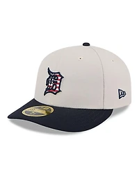 New Era Men's Black Detroit Tigers 2024 Fourth of July Low Profile 59FIFTY Fitted Hat