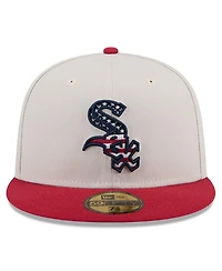 New Era Men's Red Chicago White Sox 2024 Fourth of July 59FIFTY Fitted Hat