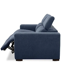 Nevio -Pc. Fabric Power Headrest Sectional with Motion Chairs