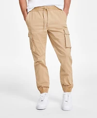 Sun + Stone Men's Garment-Dyed Cargo Jogger Pants