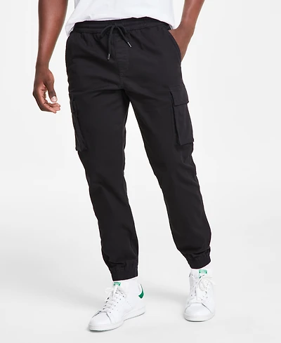 Sun + Stone Men's Garment-Dyed Cargo Jogger Pants