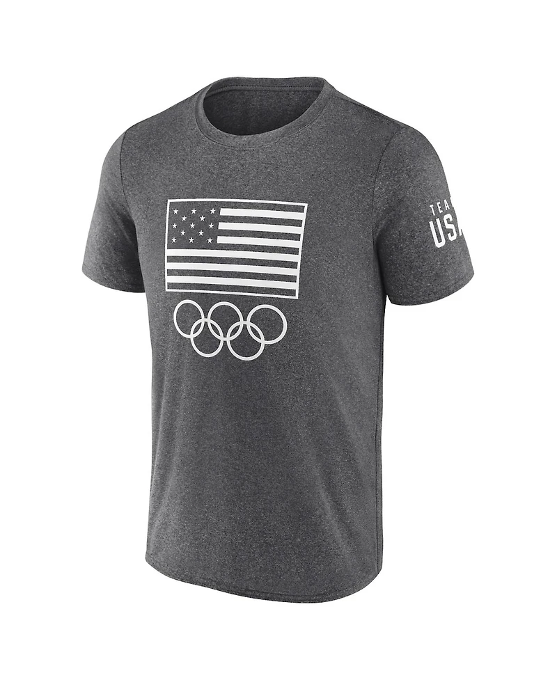 Fanatics Men's Heather Charcoal Team Usa Podium T-Shirt