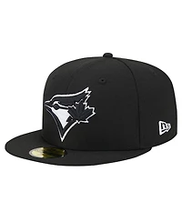 New Era Men's Black Toronto Blue Jays Logo 59FIFTY Fitted Hat
