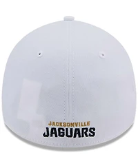 New Era Men's White Jacksonville Jaguars Main 39THIRTY Flex Hat