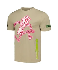 Freeze Max Men's And Women's Khaki Rick Morty Electric Shock T-Shirt
