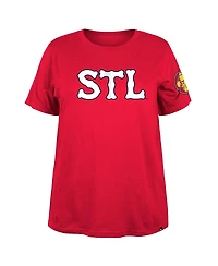 New Era Women's Red St. Louis Cardinals 2024 City Connect Plus T-Shirt