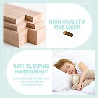 Streamdale Natural Floor Bed with Safety Rails for Kids