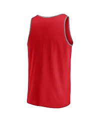 Fanatics Men's Red Los Angeles Angels Bet Tank Top