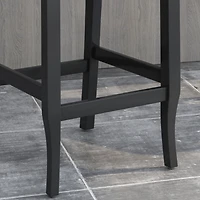 Streamdale Sophisticated Upholstered Button-Tufted Wingback Barstools