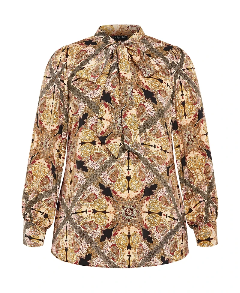 City Chic Women's Lucille Print Shirt