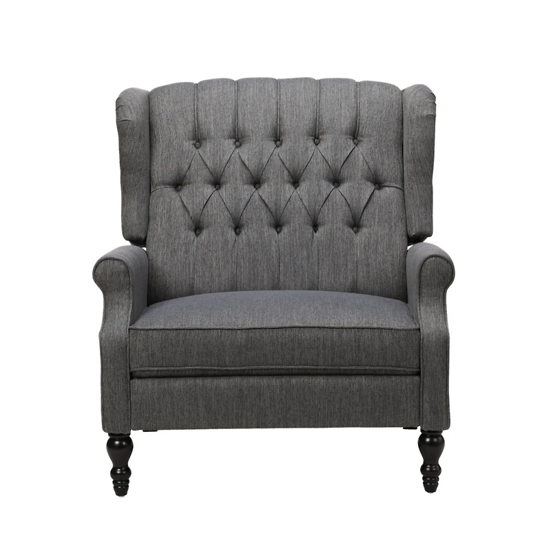 Streamdale Diamond Stitch Wingback Manual Recliner Comfort and Style United