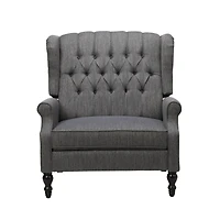 Streamdale Diamond Stitch Wingback Manual Recliner Comfort and Style United