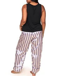 Adore Me Plus Size Alania Pajama Tank & Pants Set