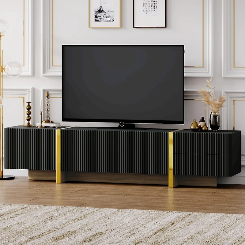 Streamdale Modern Tv Stand with Discreet Cable Management