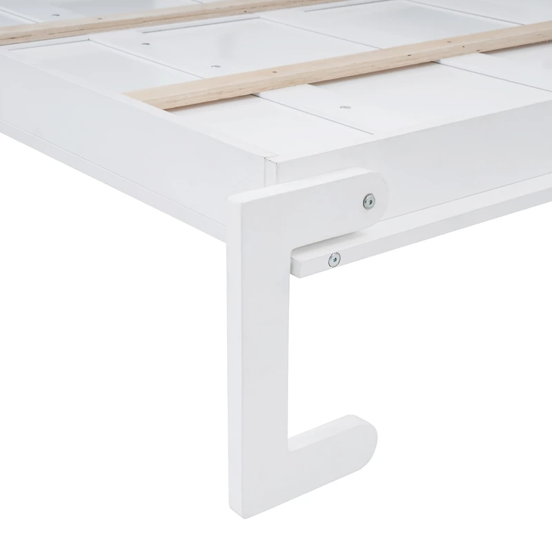 Streamdale Full Size Murphy Bed Wall Bed with Top Cabinets, Gray