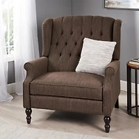 Streamdale Diamond Stitch Wingback Manual Recliner Comfort and Style United