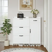 Streamdale Furniture Premium Shoe Cabinet with Ample Storage and Dust Protection