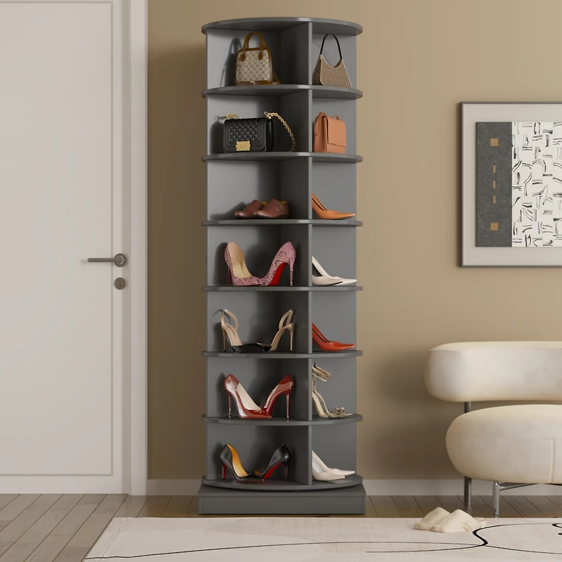 Streamdale Minimalist Rotating Shoe Rack for Maximum Space and Shoe Storage