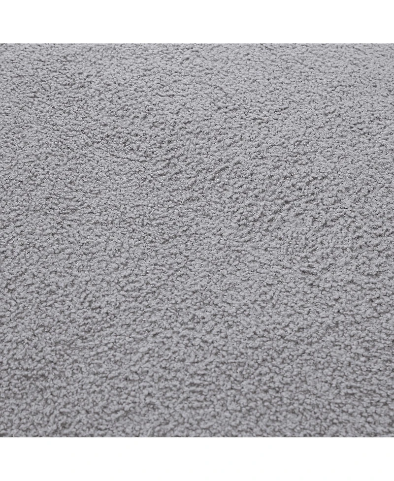 Modern L shape boucle Sofa with curved seat (facing left)