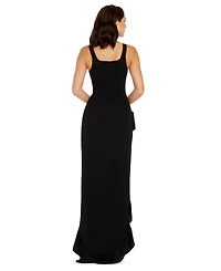 Dress the Population Women's Charlene Ruffled High-Low Gown