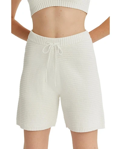Crescent Women's Odalis Cotton Waffle Knit Shorts