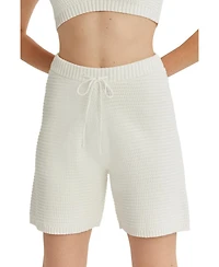 Crescent Women's Odalis Cotton Waffle Knit Shorts