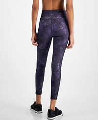 Id Ideology Women's Midnight Foil 7/8 Leggings, Created for Macy's