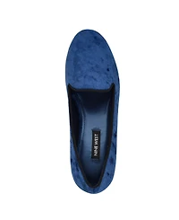 Nine West Women's Renold Velvet Slip-On Smoking Slipper